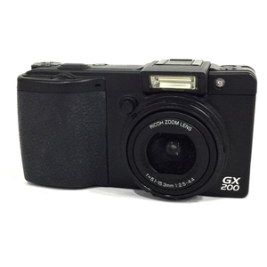 RICOH GX200 5.1-15.3mm 1:2.5-4.4 コンパクトデジタルカメラ 光学機器 QR061-374