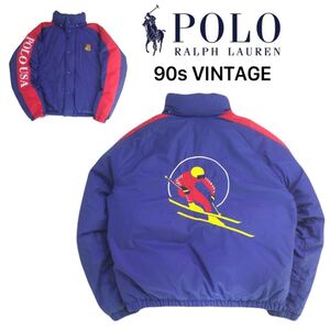 SPECIAL 90s Polo Ralph Lauren ダウンジャケット メンズL ラルフローレン スキー ポロスポーツ ビンテージ RL92 RL93 snow beach 2412308