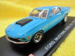 POST Hobby×Spark PS003A 1/43 FORD MUSTANG BOSS 429 1970 Blue（フォード マスタング ボス ブルー 限定599