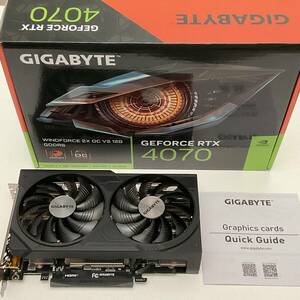 GIGABYTE GeForce RTX 4070 グラフィックボード GV-N4070WF2OCV2-12GD 新品同様