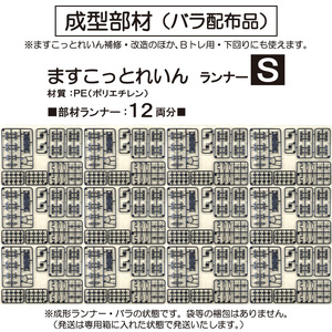 【成形部材】ますこっとれいん・ぱーと１　成形ランナー・Ｓ　×1２セット