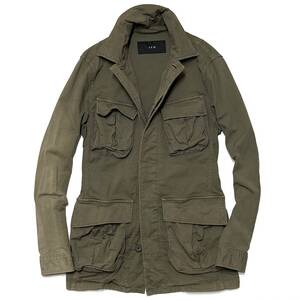 定価7.3万 AKM ORIGINAL STRETCH GROSGRAIN JUNGLE FATIGUE JACKET M ストレッチジャングルミリタリージャケット wjk ジュンハシモト