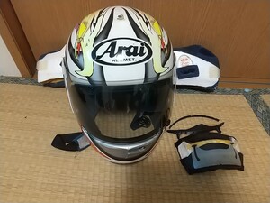 アライ ヘルメット 沼田憲保 レプリカ サイズ55.56 Sサイズ フルフェイスヘルメット Arai