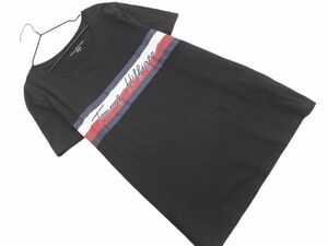 ネコポスOK TOMMY HILFIGER トミーヒルフィガー Tシャツ sizeM/黒 ■◆ ☆ eeb5 レディース