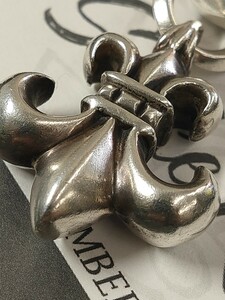 クロムハーツ BS FLUER/BSフレア ペンダント シルバーネックレストップ メンズ CHROME HEARTS 刻印5000円キャッシュバック カード付 25g