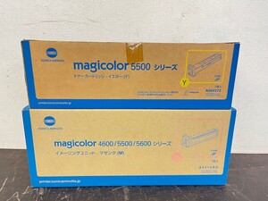 未使用未開封 Canon 純正 magicolor 4600/5500/5600 シリーズ A0310AD マゼンタ 5500 A06V272 イエロー トナーカートリッジ