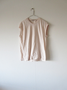 AURALEE / オーラリー A20ST07ST SEAMLESS CREW NECK SLEEVELESS 1 LIGHT PINK / カットソー シャツ