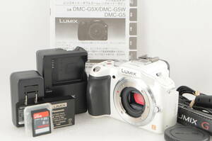 Panasonic Lumix DMC-G5 16MP Mirrorless Digital Camera - White パナソニック ルミックス ボディ #106