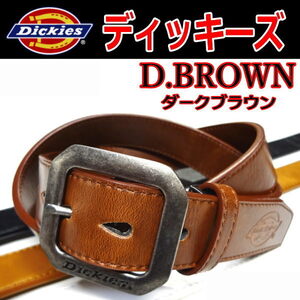 こげ茶 ディッキーズ 125 Dickies 35mm プレーンベルト