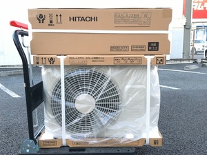 未使用品 HITACHI 日立 100V 10畳用 ルームエアコン 白くまくん RAS-AJ28R + RAC-AJ28R ※2024年モデル