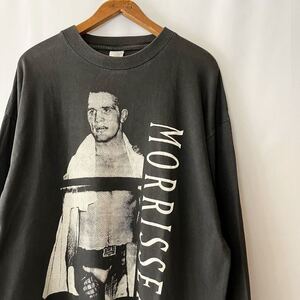 90s MORRISSEY IN PERSON 長袖 Tシャツ XL ユーロ製 ビンテージ 90年代 モリッシー ロンT THE SMITHS スミス ロック バンド オリジナル