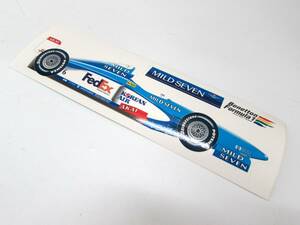 未使用品 レトロ 1998 フィジケラ ベネトン ステッカー マイルドセブン 20cm F1 レース レーシング フォーミュラ 当時もの