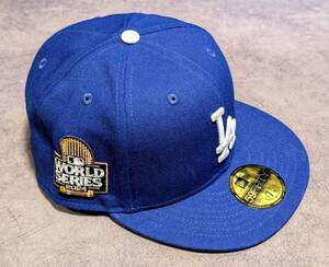 LA Dodgers New Era Royal 2024 World Series Side Patch 59FIFTY Fitted Hat 7 5/8 60.6cm ニューエラキャップワールドシリーズドジャース