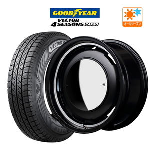 200系 ハイエース ホイール 4本 MID ガルシア シスコ MOON グッドイヤー ベクター カーゴ 195/80R15