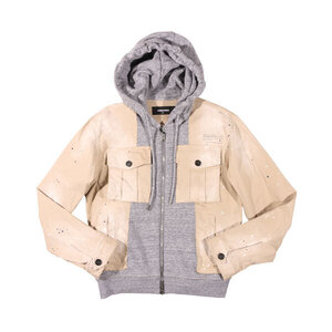 【Winter Sale ～1/19】 DSQUARED2（ディースクエアード） ブルゾン S74AM1261S3902 ベージュ 50 【A29331】