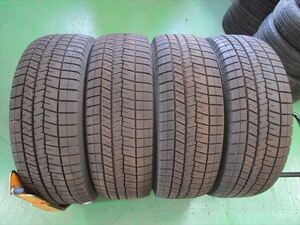 送料無料　バリ溝　スタッドレス　225/60R17　DUNLOP　WM03　2022年製　4本セット　ヴェルファイア　アルファード