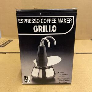 CAFFETTIERA ESPRESSO GRILLO エスプレッソ コーヒーメーカー コーヒーポット ステンレス ヴィンテージ