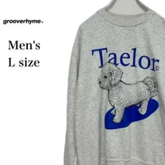 grooverhyme スウェット　メンズ　L グレー　Taelor 韓国