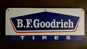 【幅76cm】B.F.Goodrich TIRES｜大型看板 アンティーク アメリカ　昭和レトロ 世田谷ベース ガレージ ビンテージ レトロ