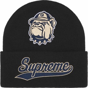 【新品未着用】Supreme Mitchell & Ness NCAA Beanie Black 24FW 国内正規品付属品完備 ニット帽子ビーニーボックスロゴboxlogonike