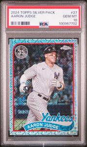 2025 TOPPS Silver Pack AARON JUDGE PSA10 GEM MT MLB ニューヨークヤンキース アーロン ジャッジ メジャーリーグ ベースボールカード 