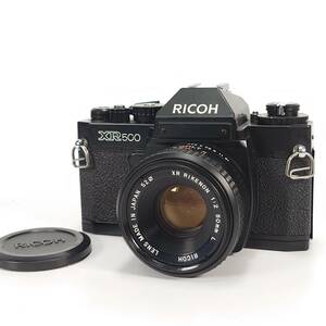 露出計・シャッターOK RICOH XR500 フィルム一眼レフカメラ XR RIKENON 50mm F2 標準 単焦点レンズ リコー 現状品