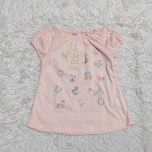 【送料無料】タグ付き未使用　Ruava　 トップス　カットソー　95cm　ピンク　 ベビー　 子供服