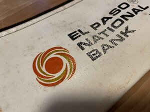 70年代アメリカ製★EL PASO NATIONAL BANK★ヴィンテージマネーバッグ