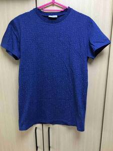 正規 13SS Dior Homme ディオールオム 総柄 紺 Tシャツ XXS 333J660I7411