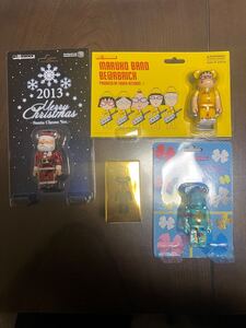 ベアブリック 100% 4体セット クリスマス サンタクロース ちびまる子ちゃん ミッキー 誕生日 BE@RBRICK 新品保管品