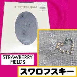 【定価2,300円】匿名★同梱歓迎【ZZ】★strawberry-fields トワイライトシャワー スワロフスキー ストッキング パンスト M-L 日本製