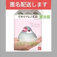 シルバー文鳥　てのりフレンズ10　/可愛い置き物　鳥類　まどろみ　ぬいぐるみ