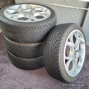 RAYS VERSUS GABBANA レイズ ベルサス ガッバーナ 17×7JJ+32 PCD100 4穴 NANKANG ULTRA SPORT NS-II　4本 215/40R17 4H NDロードスター