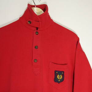 90s　POLO RALPH LAUREN　オールドラルフローレン　チンスト　襟付きスウェット　表記サイズL