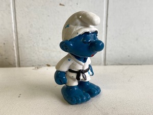 【 スマーフ PVC フィギュア 】 SMURF ヴィンテージ 空手 眠い 人形 / SCHLEICH シュライヒ SMURF VINTAGE TOY PVC FIGURE V6-41-50