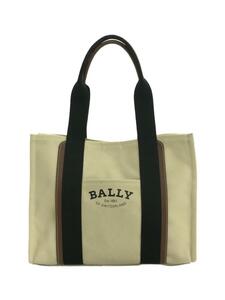 BALLY◆トートバッグ/キャンバス/CRM/DRYVALIA/内側若干ヨゴレ