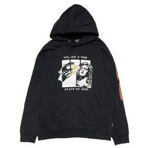 VOLCOM ボルコム　Print Hoodie ブラック サイズ:M