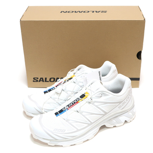 SALOMON XT-6 WHITE/WHITE/LUNAR ROCK US7.5 25.5cm L41252900 ( サロモン スニーカー XT-6 ホワイト/ホワイト/ルナロック )