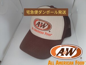 A＆W　沖縄　メッシュキャップ　ブラウン　帽子