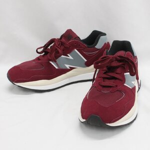 ★【1円】new balance ニューバランス 27.0cm D M5740HL1 バーガンディ 中古品 m_z(j) m24-41846