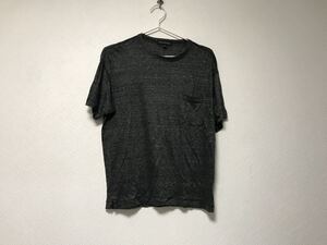 本物バナナリパブリックBANANAREPUBLICリネン麻光沢ドレス半袖TシャツメンズサーフアメカジミリタリーストリートワークビジネススーツS