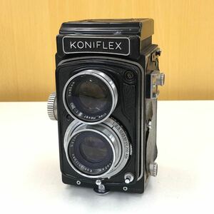 KONIFLEX コニフレックス 二眼レフ ボディ , View-Hexar 1:3.0/85mmHaxanon 1:3.5/85mm 動作未確認 ジャンク扱い M2 