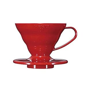 HARIO (ハリオ) V60 透過 コーヒードリッパー 01 レッド コーヒードリップ 1~2杯用 VDR-01-R