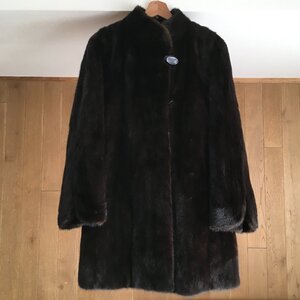 即決 SAGA MINK 金タグ　サガミンク　 KOPENHAGEN FUR コペンハーゲンファー ロング　ミンクファー　コート　F TM