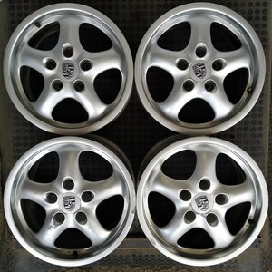 管理番号：W5-98【4本価額】【17x7J 17x9J 5x130 ET+55/+70 ハブ71】PORSCHE ポルシェ純正・911等・直接引取可能　