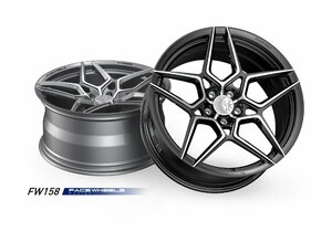 【鍛造】FACE WHEELS　FW158　FORGED 1PCホイール21インチ8.5/9.0/9.5J