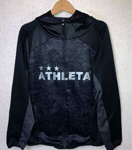 ATHLETA アスレタ デジカモ　デジタル迷彩柄　フルジップ　パーカー　裏起毛　Lサイズ