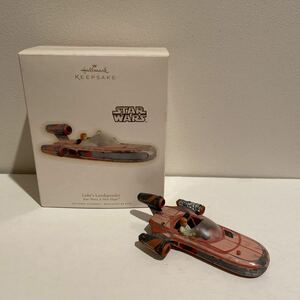 ホールマーク Hallmark クリスマスオーナメント 飾り フィギュア スターウォーズ STAR WARS ルークスカイウォーカー Landspeeder 2009