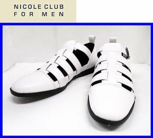 ★26.5cm★\17600〓NICOLE CLUB FOR MENニコル〓グルカサンダルスニーカー