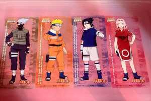 NARUTO　ナルト　ジャンプフェア　アニメイト2003　クリア　栞　全種　うずまきナルト　サスケ　サクラ　カカシ